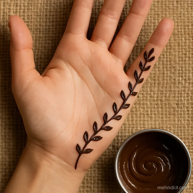 Vine following the thumb side edge of the palm from wrist to thumb tip