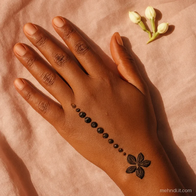 Dot line running along the little finger edge from wrist to fingertip