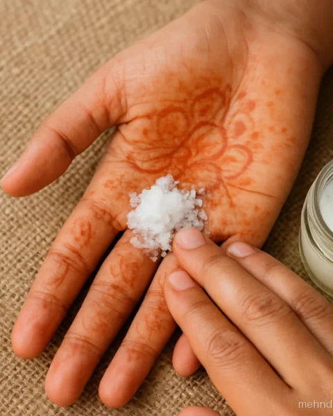 Remove mehndi